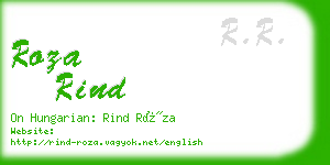 roza rind business card